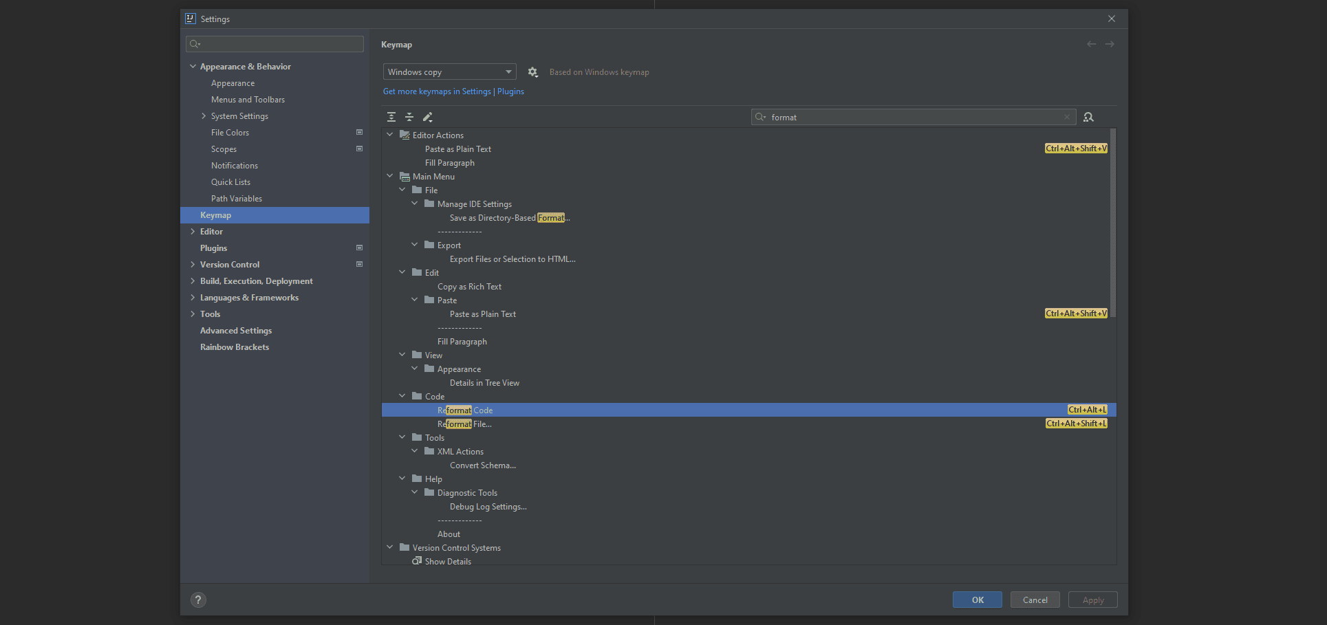 Intellij Keymap